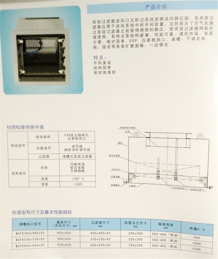 液槽式高效送風(fēng)口